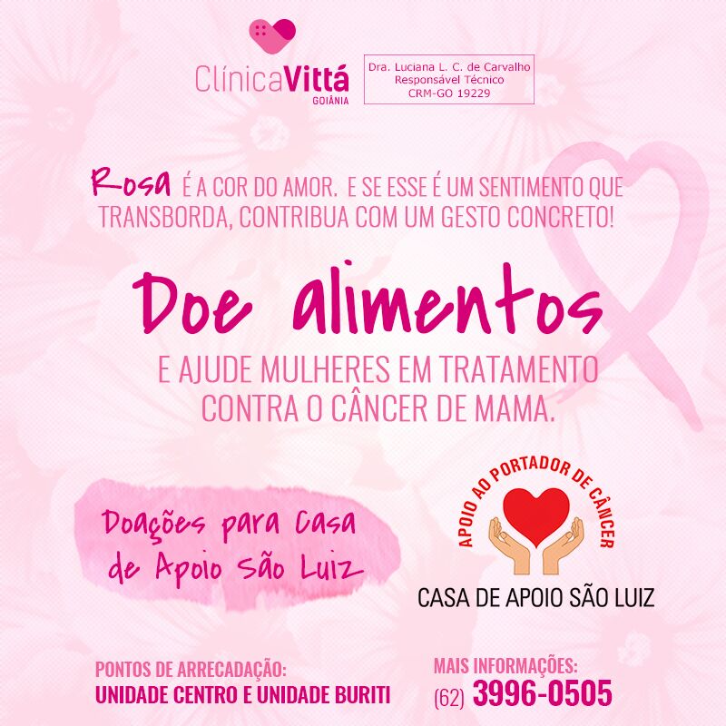 Campanha Outubro Rosa Clínica Vittá