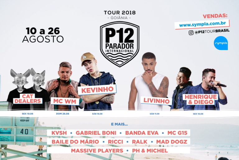 thumbnail_Eflyer 15 - Principais atrações - P12 Tour Brasil - Edição Goiânia de 10 a 26 de Agosto.