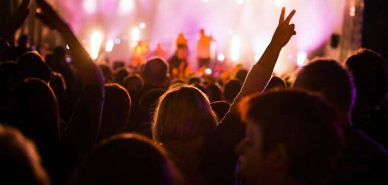 People on music concert