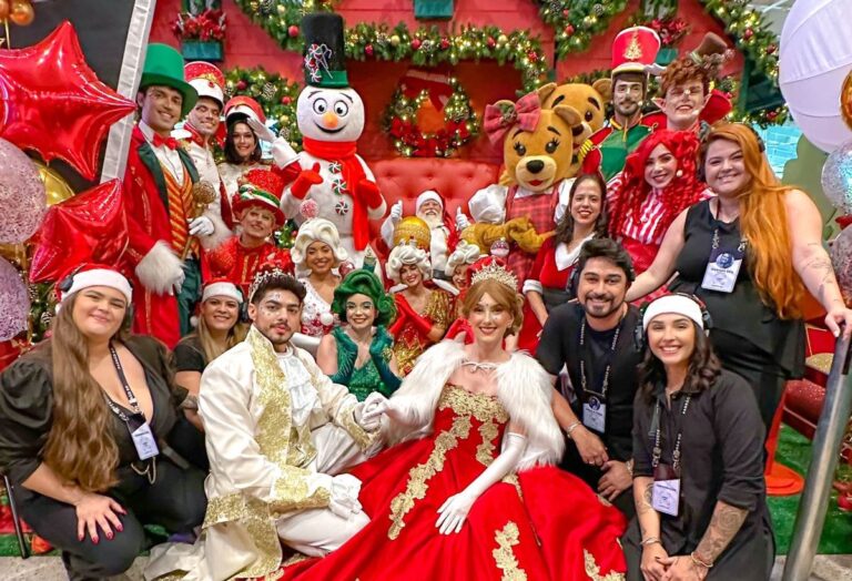Romulo Diogo e equipe no Natal do Passeio das Aguas