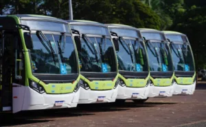 "Aparecida de Goiânia recebe 74 novos ônibus para reforçar o transporte público metropolitano"