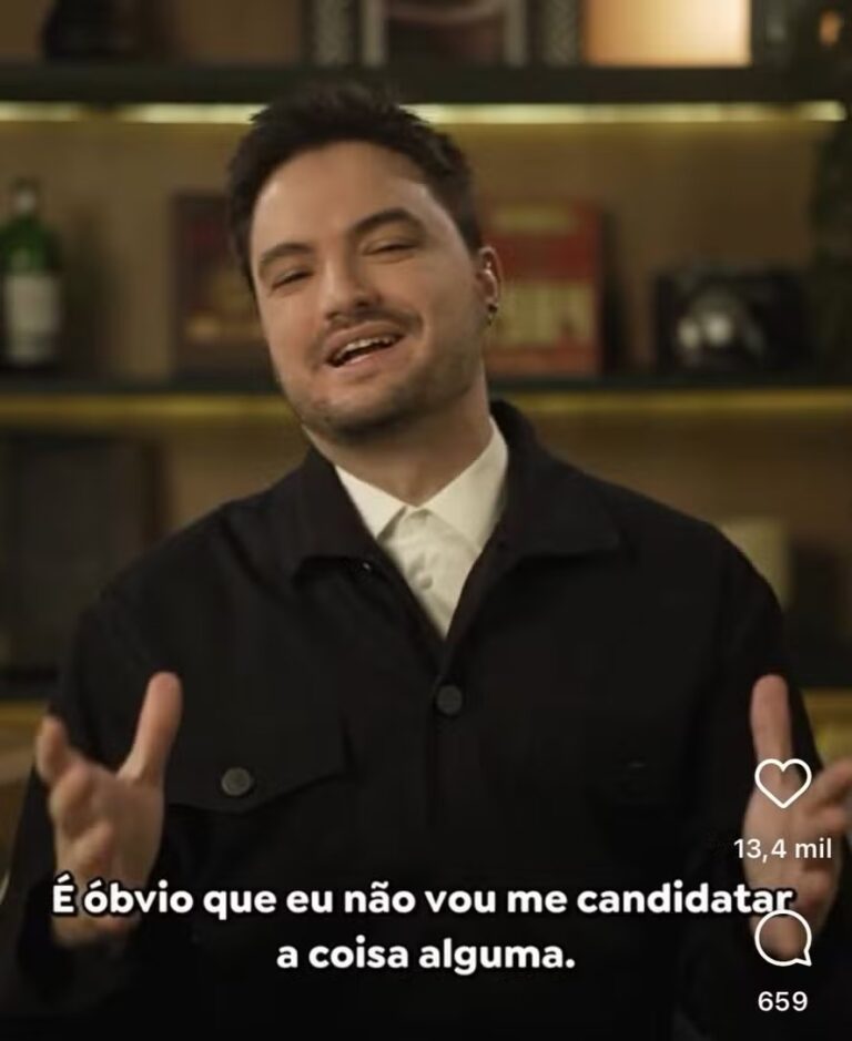 "Felipe Neto revela que pré-candidatura à Presidência foi ação de marketing para promover plataforma de audiolivros"