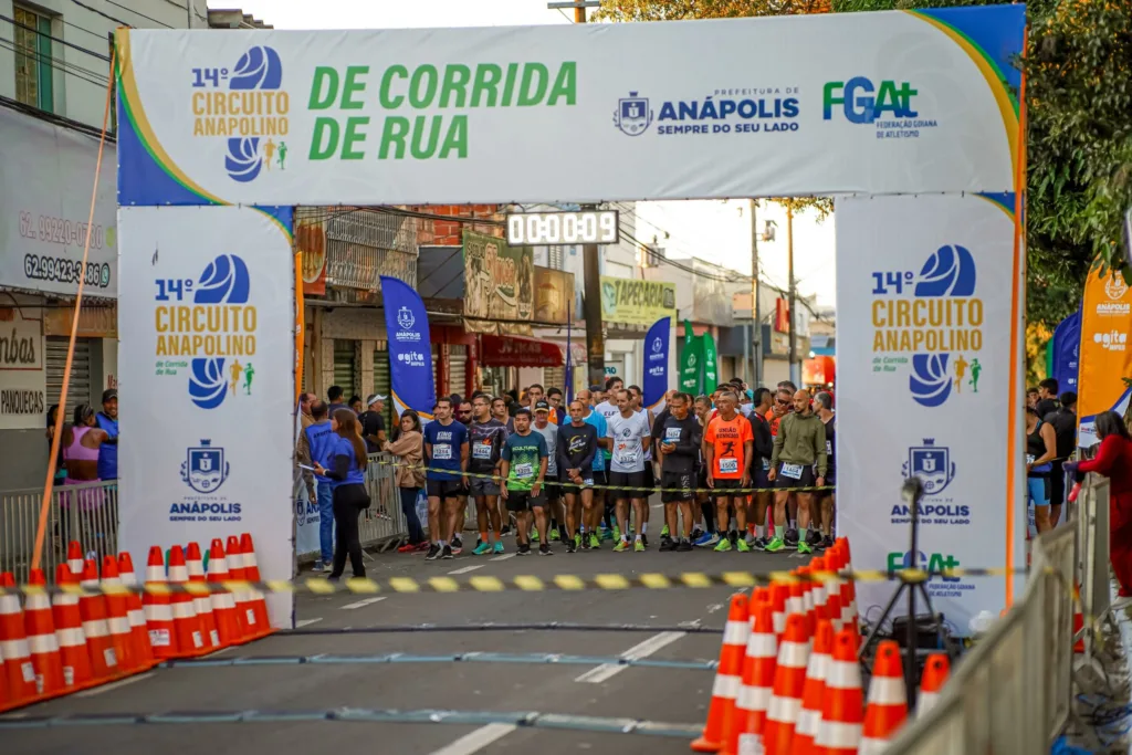 Desvios e bloqueios serão feitos no trânsito de Anápolis para a 4ª etapa do Circuito Anapolino de Corrida de Rua