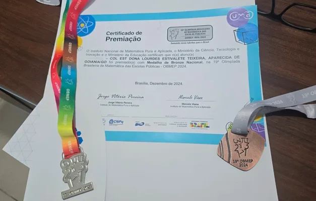 Reeducando de Goiás conquista medalhas na Olimpíada Brasileira de Matemática