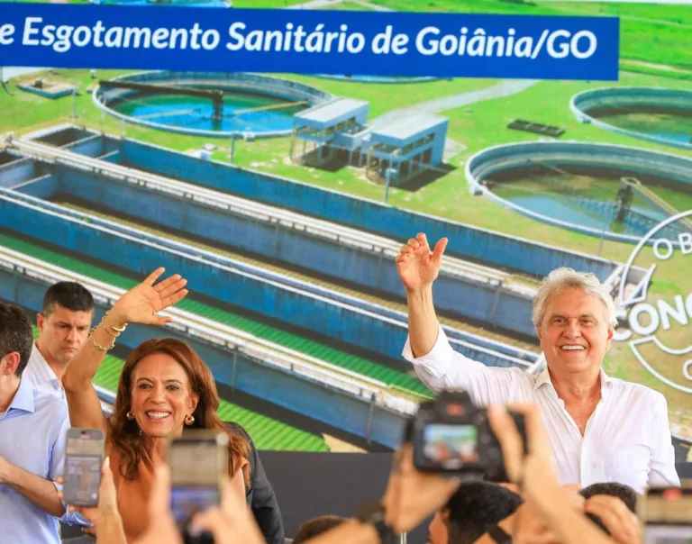 Caiado inaugura etapa de tratamento de esgoto e eleva preservação do Rio Meia Ponte