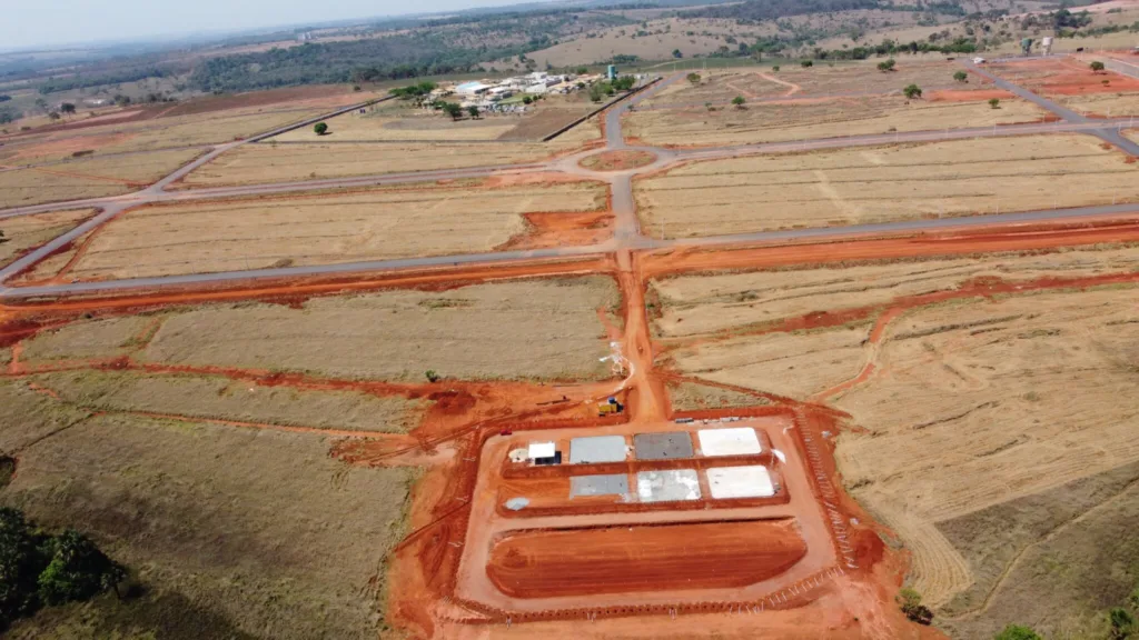 Obras da ETE do Dianot em Aparecida de Goiânia avançam