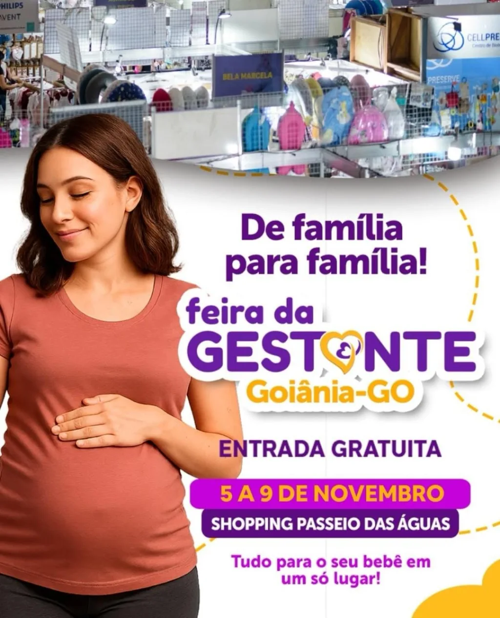Feira da Gestante, Bebê e Criança retorna a Goiânia com edição especial e entrada gratuita
