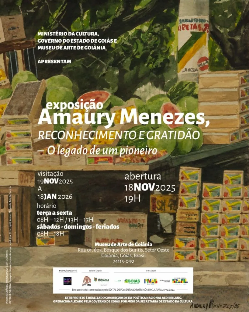 Prefeitura homenageia artista plástico Amaury Menezes com exposição no Museu de Arte de Goiânia