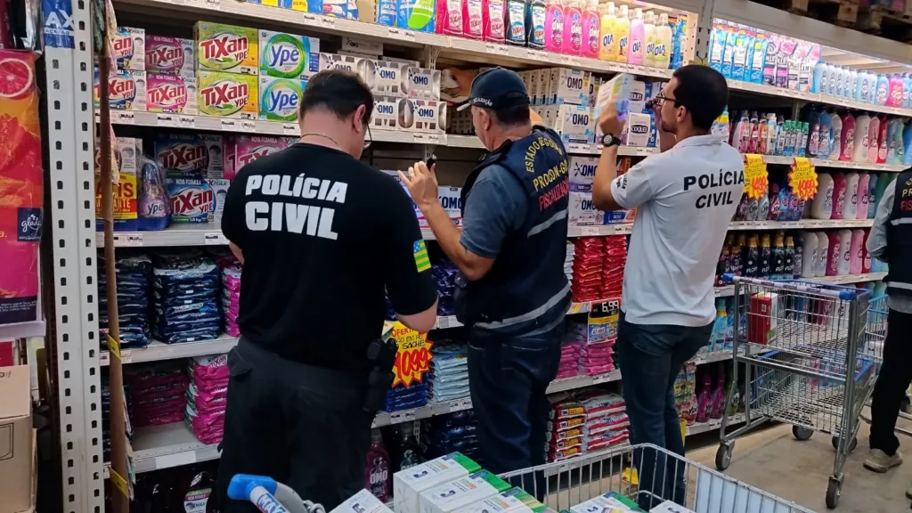 Apreensão de sabão em pó falsificado