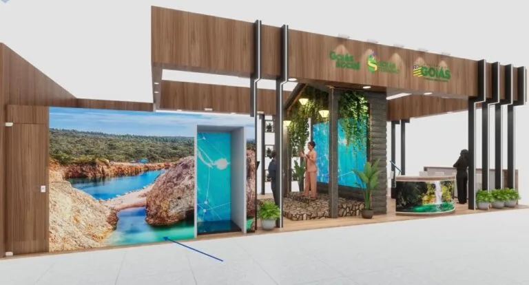 Estande da Goiás Turismo na Festuris