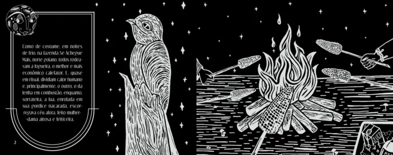 página ilustrada do livro Assombração da escritora Lêda Selma