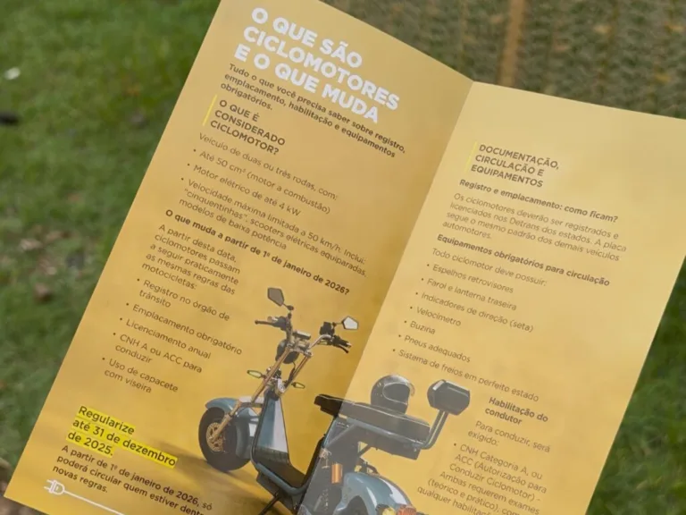 Prefeitura de Goiânia lança ação educativa sobre novas regras para ciclomotores na capital