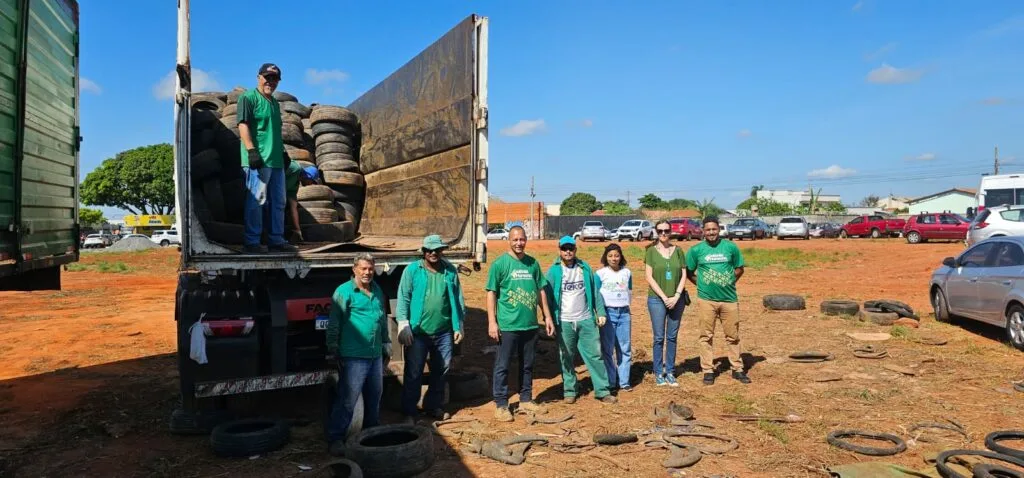 Prefeitura de Goiânia recolhe 7,5 mil pneus inservíveis em dois meses em preparação para o período chuvoso