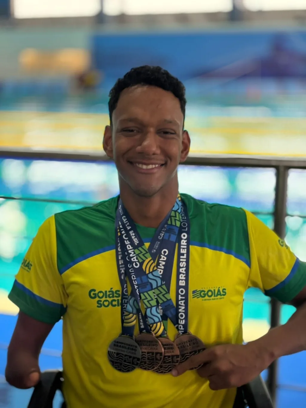 Atleta goiano encerra Campeonato Brasileiro de Natação Paralímpica com 4 medalhas