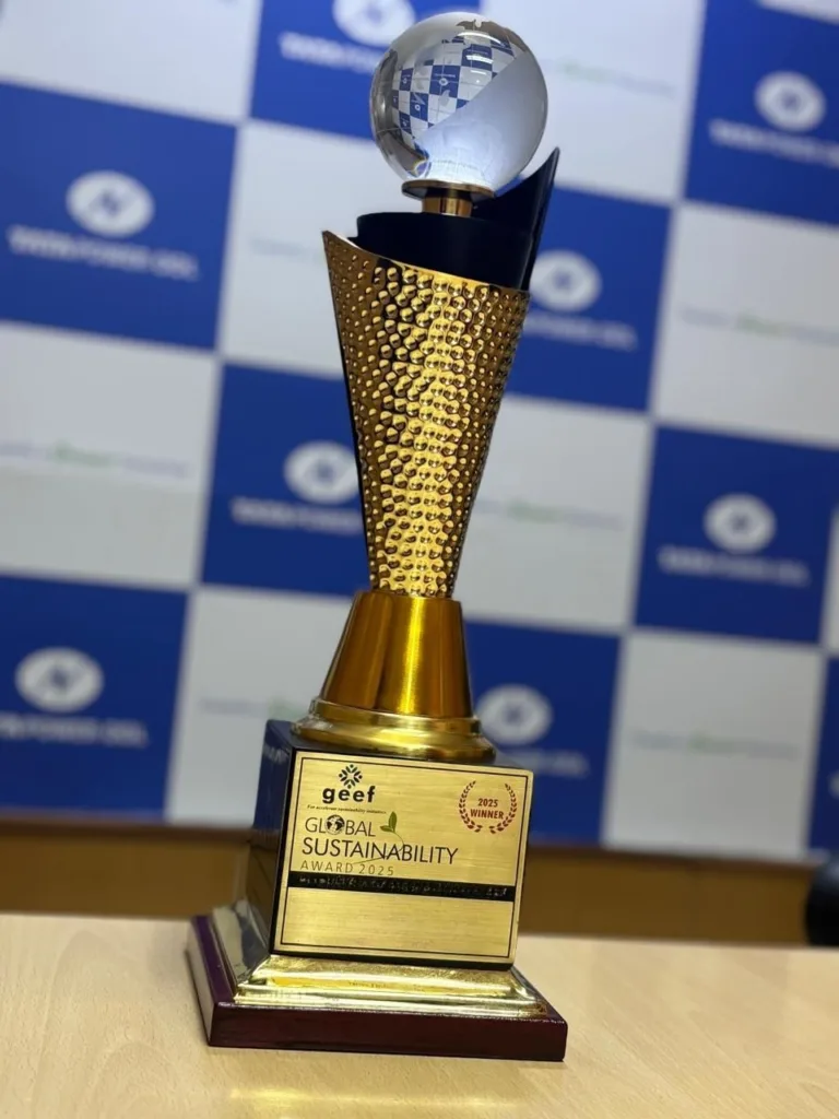 Troféu do prêmio recebido pela Semad