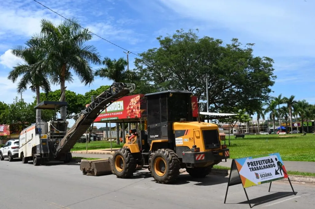 Mabel leva recapeamento asfáltico para nove bairros da Região Central de Goiânia