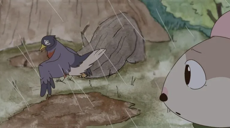 Imagem do curto em exibição no Cine Ferroviário