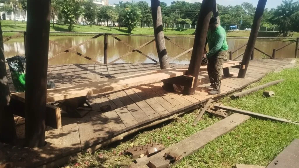 Prefeitura de Goiânia realiza força-tarefa de manutenção em parques da capital