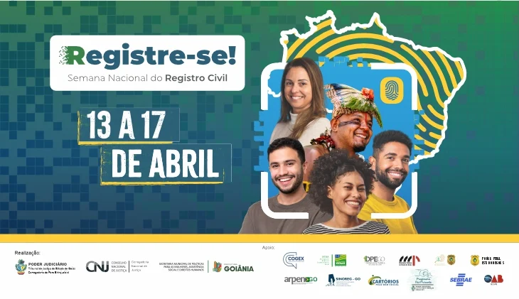 Semana do Registro Civil começa nesta segunda (13) com serviços a pessoas vulneráveis