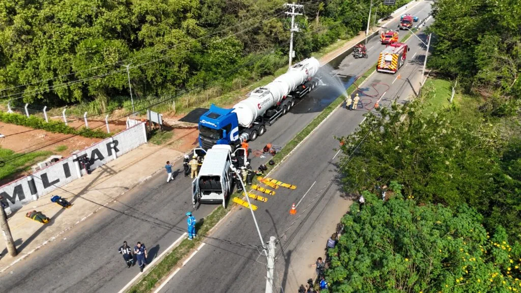 Defesa Civil de Goiânia participa de simulação de incidente de múltiplas vítimas e produto químico