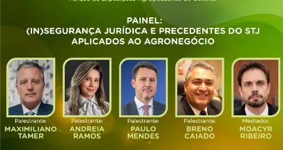 OAB-GO promove nesta terça-feira o 5º Congresso de Direito Agroambiental no Parque de Exposições Agropecuárias de Goiânia