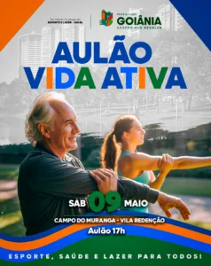 Prefeitura de Goiânia realiza Aulão Vida Ativa neste sábado (9/5)