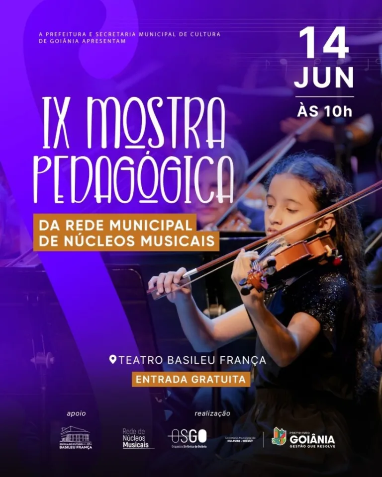 IX Mostra Pedagógica da Rede Municipal de Núcleos Musicais apresenta resultados do primeiro semestre
