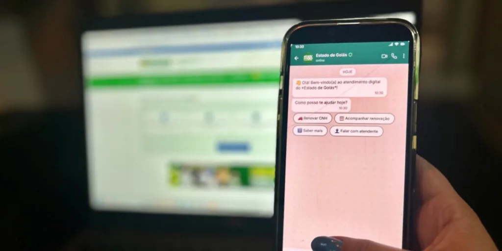 Goianos poderão renovar CNH e solicitar carteira de identidade pelo WhatsApp ainda em junho