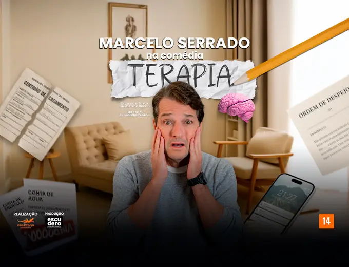Marcelo Serrado apresenta comédia Terapia em Anápolis, Goiás