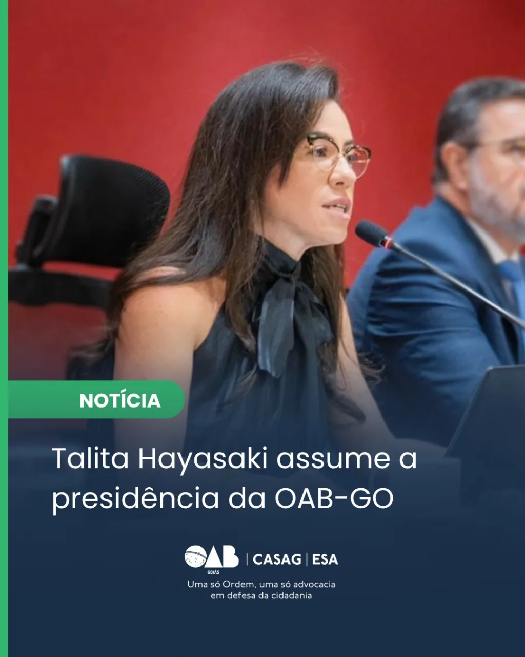 Talita Hayasaki assume presidência da OAB-GO