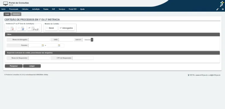 TRT-GO libera emissão on-line de certidão que comprova atuação de advogados em processos