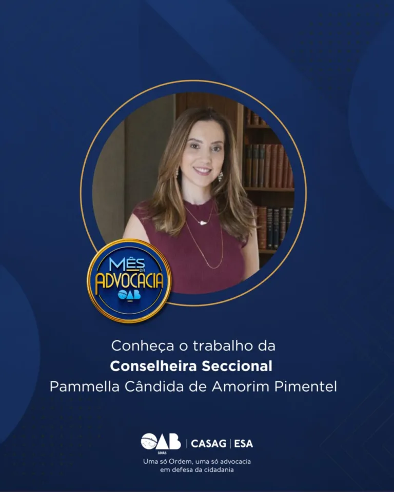 Mês da Advocacia: conheça a conselheira Pâmmella Cândida de Amorim Pimentel