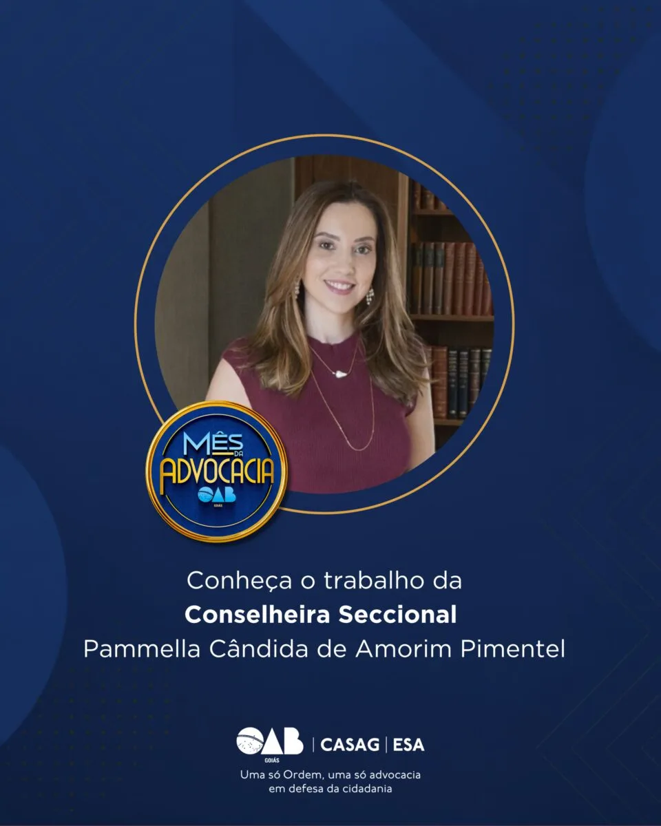 Mês da Advocacia: conheça a conselheira Pâmmella Cândida de Amorim Pimentel