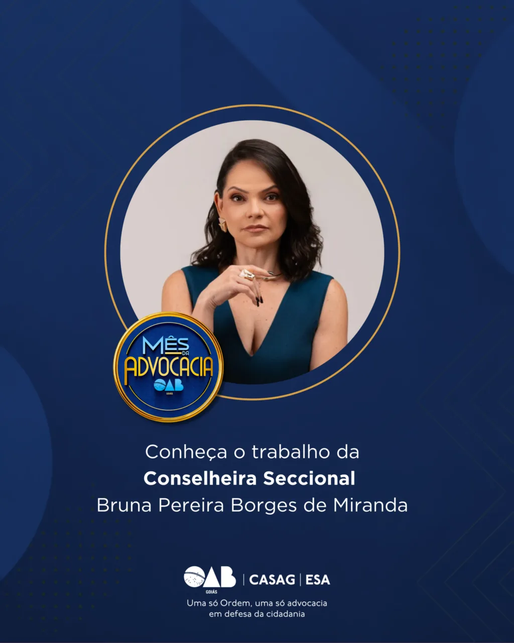 Mês da Advocacia: conheça a conselheira Bruna Pereira Borges de Miranda