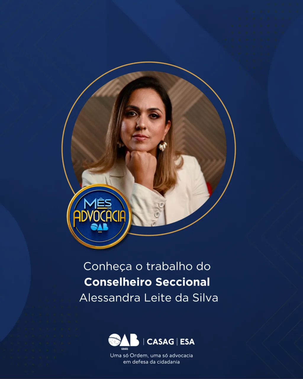 Mês da Advocacia: conheça a conselheira Alessandra Leite da Silva