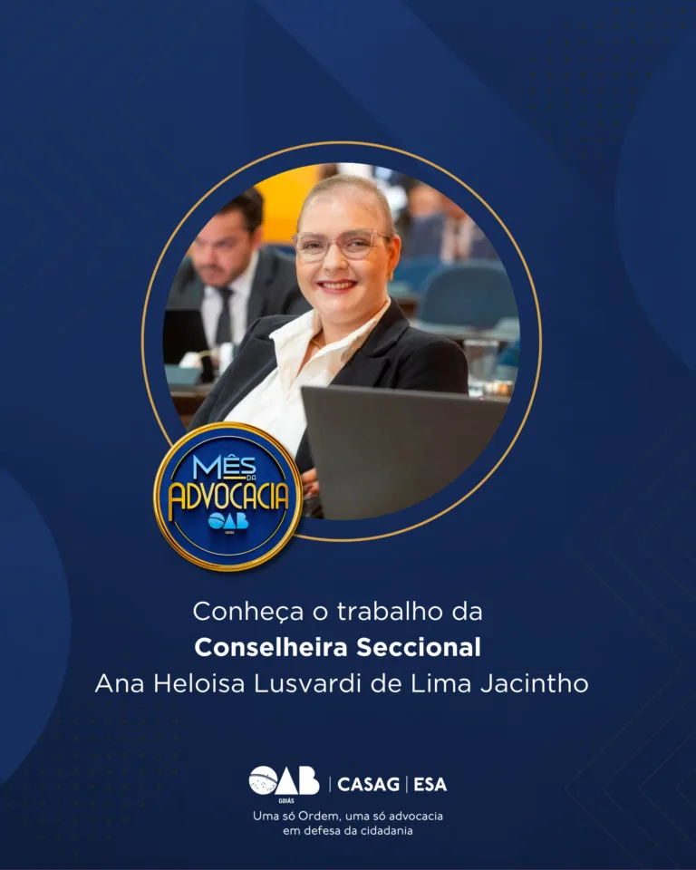 Mês da Advocacia: conheça a conselheira Ana Heloisa Lusvardi de Lima Jacintho