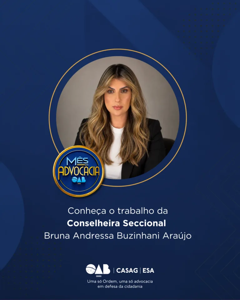 Mês da Advocacia: conheça a conselheira Bruna Andressa Buzinhani Araújo