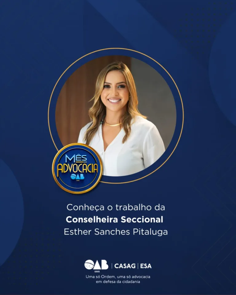Mês da Advocacia: conheça a conselheira Esther Sanches Pitaluga