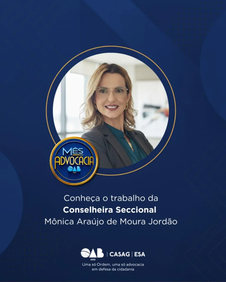 Mês da Advocacia: conheça a conselheira Mônica Araújo de Moura Jordão