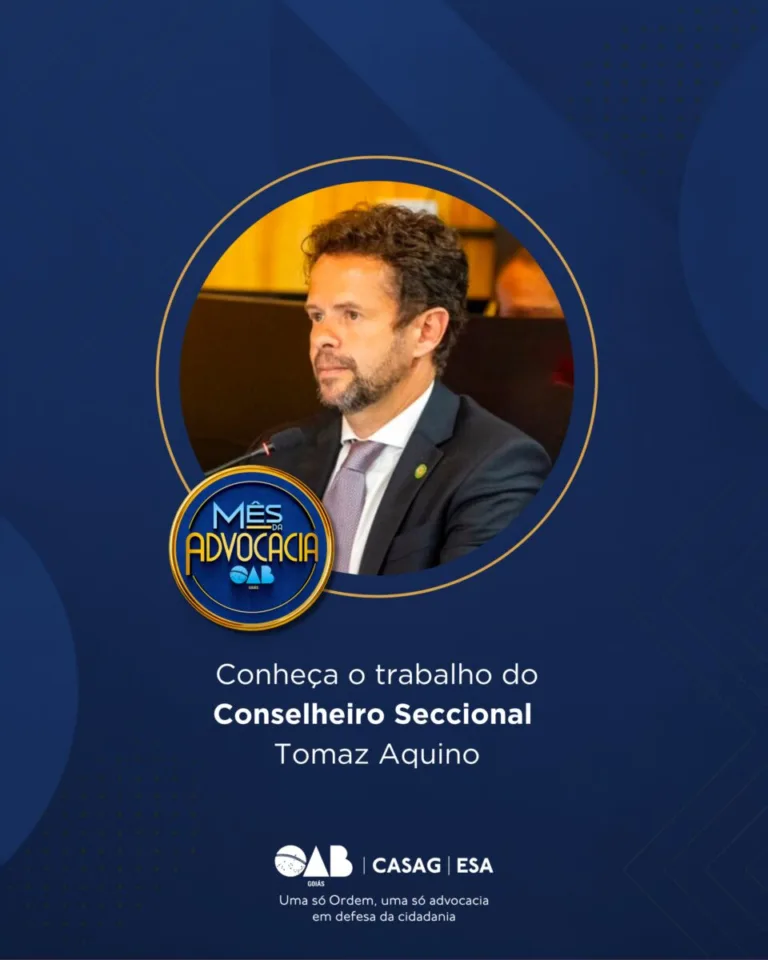 Mês da Advocacia: conheça o conselheiro Tomaz Aquino