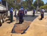 Equipes da Prefeitura de Goiânia retiram muretas e readequam circulação na Rua 83