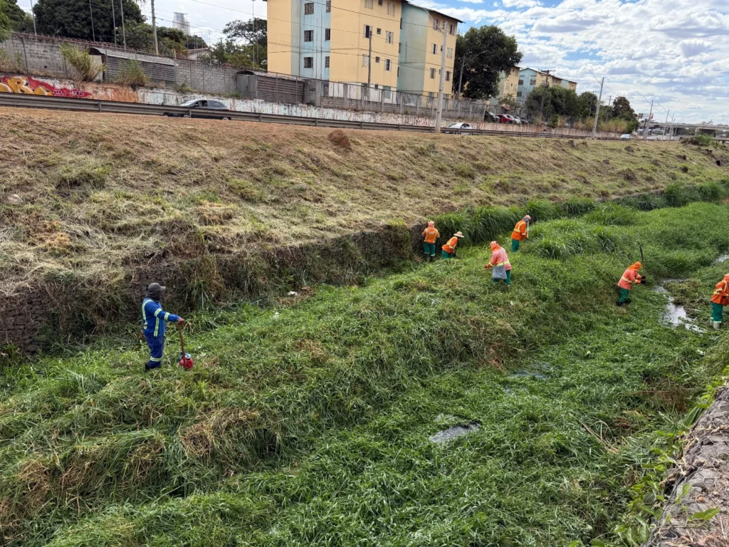 Equipes de urbanização retomam limpeza preventiva na Marginal Botafogo, em