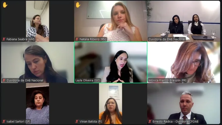 Layla Oliveira representa a OAB-GO em reunião nacional das Ouvidorias
