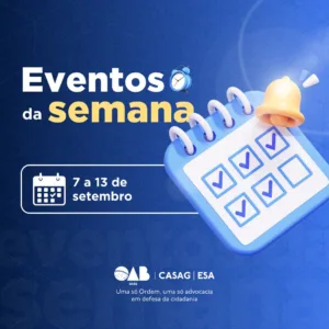 Palestras, congressos e eventos culturais compõem agenda da OAB-GO entre