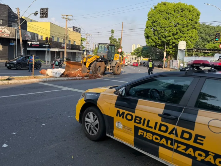 Prefeitura de Goiânia começa intervenção no cruzamento entre a Rua