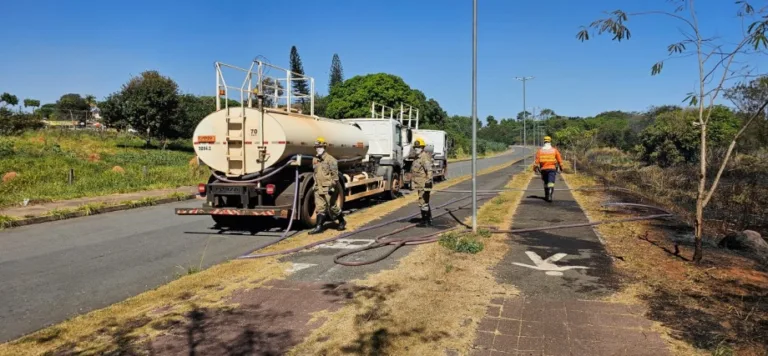 Equipe de incêndios florestais combate 11 ocorrências em parques de