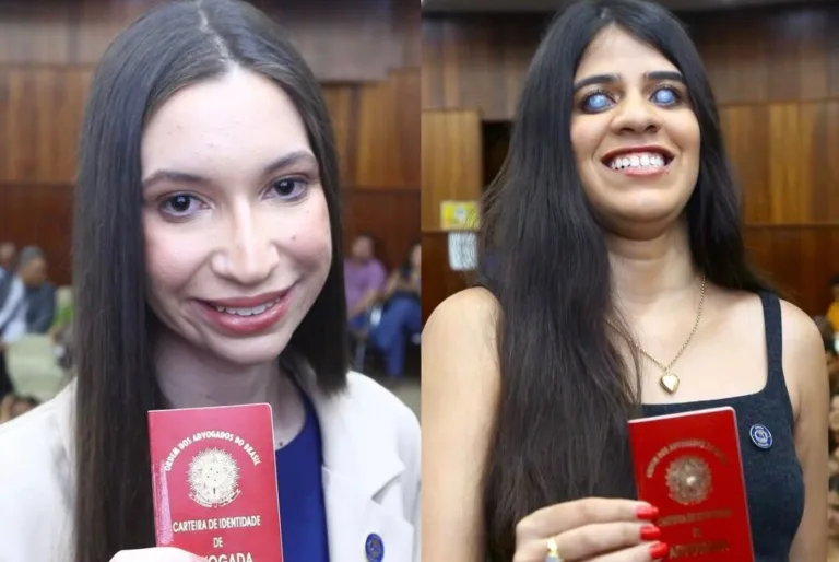 Aprovadas de primeira no Exame da OAB, duas jovens com deficiência visual recebem carteira profissional em Goiás